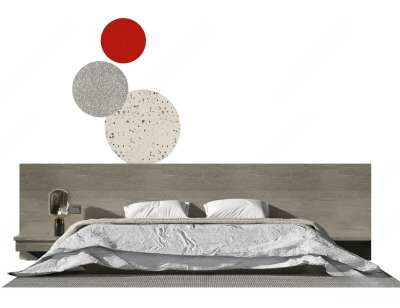 北欧双人床3D模型下载